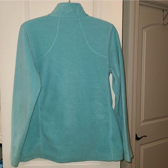 Woolrich Aqua Blue Fleece Zip Front Jacket - Picture 11 of 13